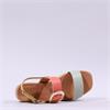 Oh My Sandals Ring Espadrille Platform - Coral Combi